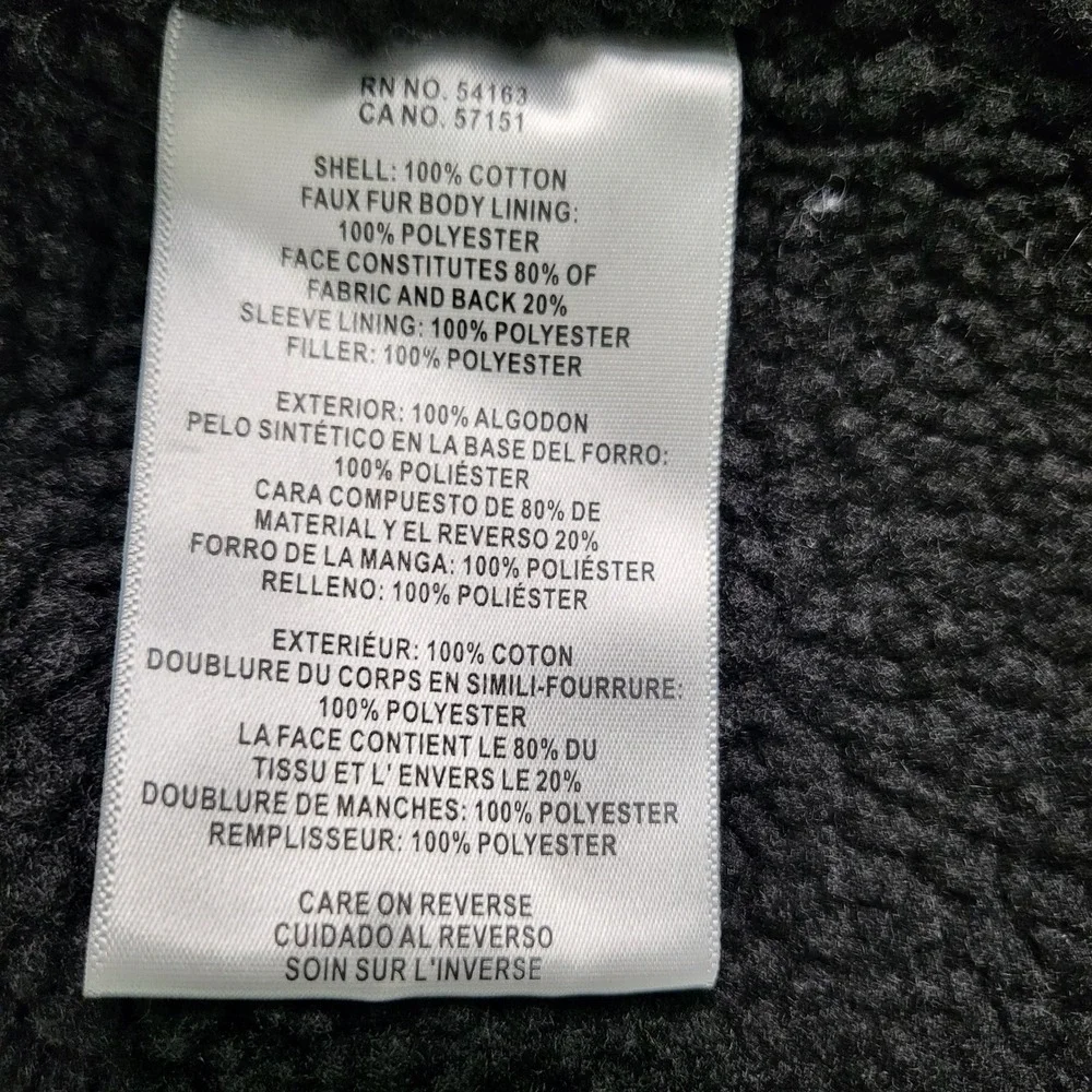 Levi's Men's Black Corduroy Sherpa Trucker Jacket XL Zip Snap LM8RC530 Warm Coat - Picture 8 of 11